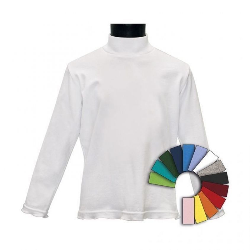 Maglia lupetto bambina bianca in cotone